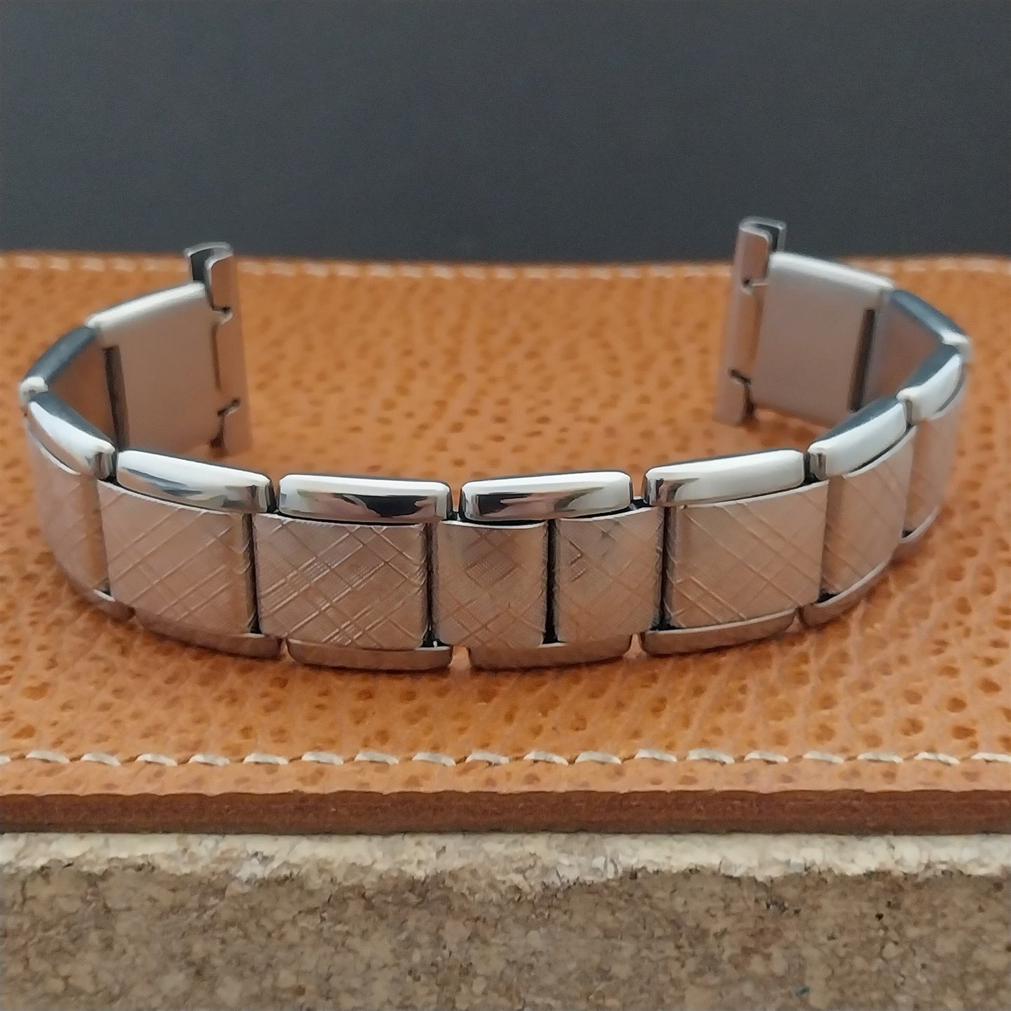 Vintage 20mm 19mm Kiefer Cadman Stainless Steel Classic Stretch NOS Watch Band