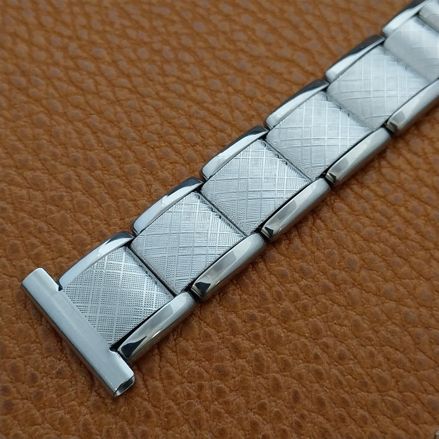 Vintage 20mm 19mm Kiefer Cadman Stainless Steel Classic Stretch NOS Watch Band