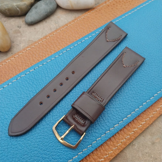 Vintage 18mm Kreisler Classic Shell Cordovan Tapered 1950s Unused Watch Strap