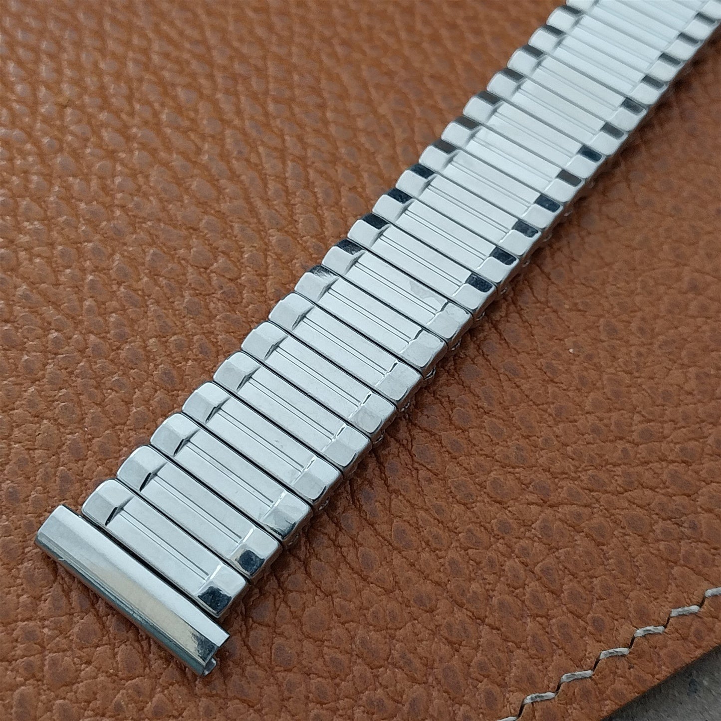 Vintage 19mm 18mm 16mm Lenox Classic Stainless Stretch Unused 1960s Watch Band