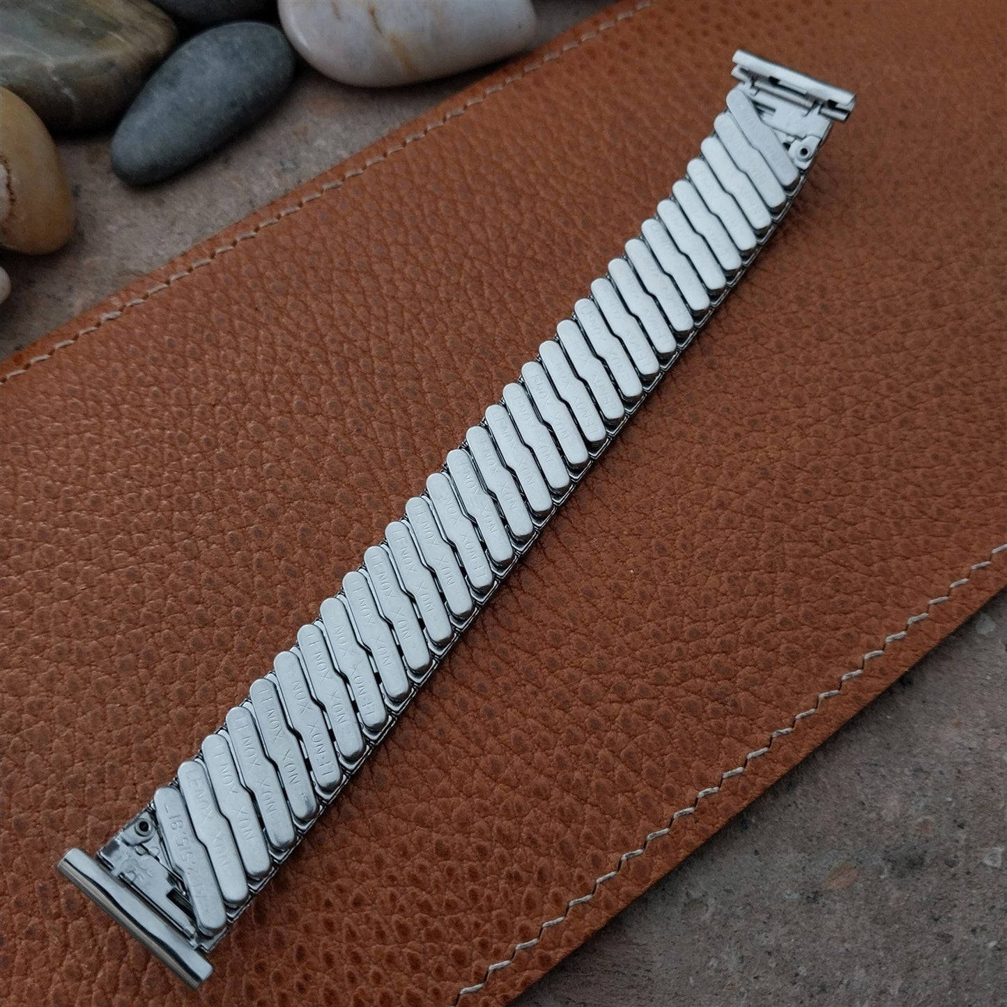 Vintage 19mm 18mm 16mm Lenox Classic Stainless Stretch Unused 1960s Watch Band