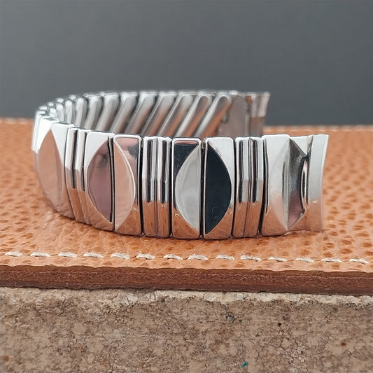 5/8" 1950s Vintage Watch Band Unused Glen Short Stainless Steel Expansion