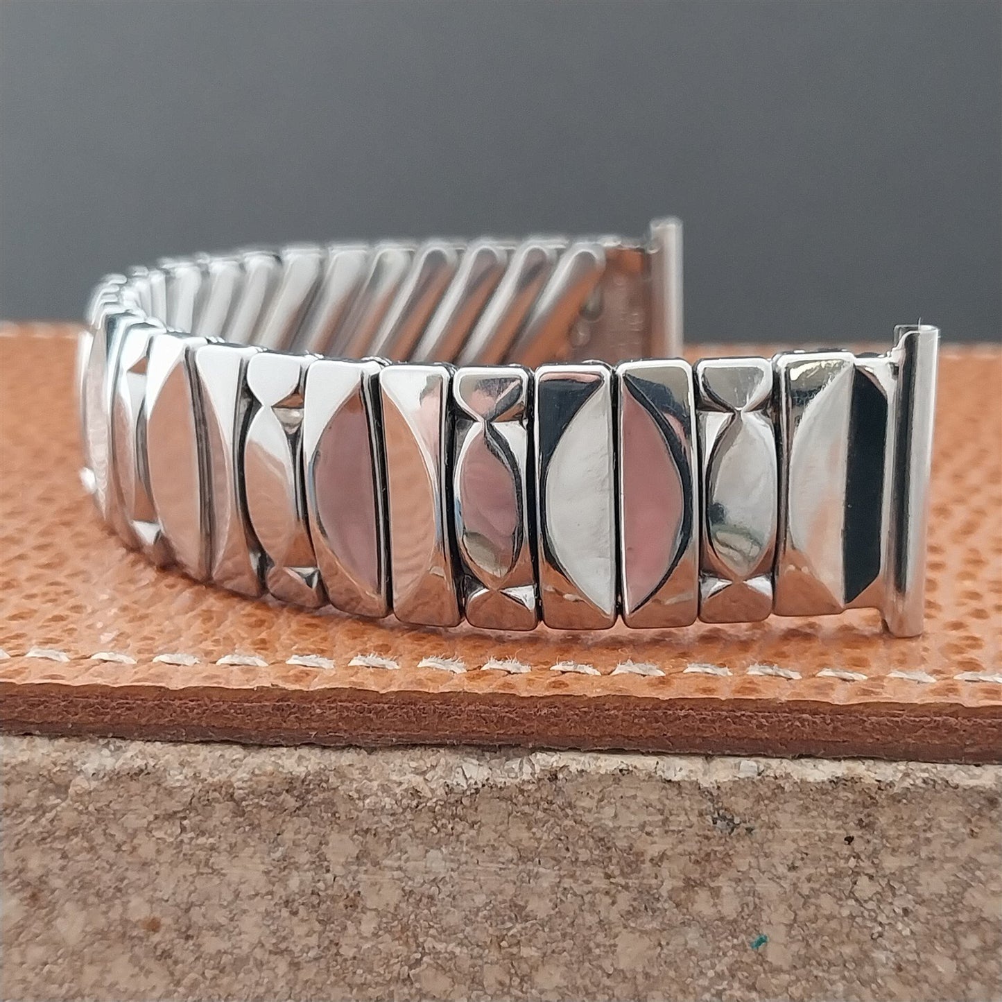 19mm 18mm 16mm Glen Stainless Steel Expansion Classic 1950s Vintage Watch Band