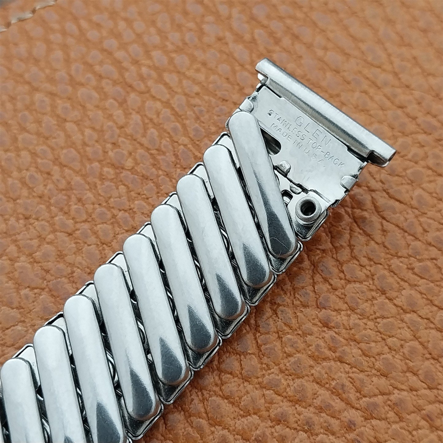 19mm 18mm 16mm Glen Stainless Steel Expansion Classic 1950s Vintage Watch Band