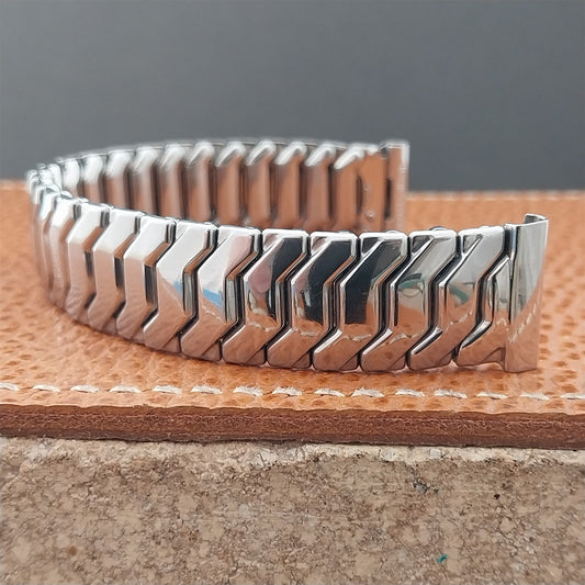 Vintage 16mm Short Stainless Steel Kreisler Unused Classic 1950s Watch Band