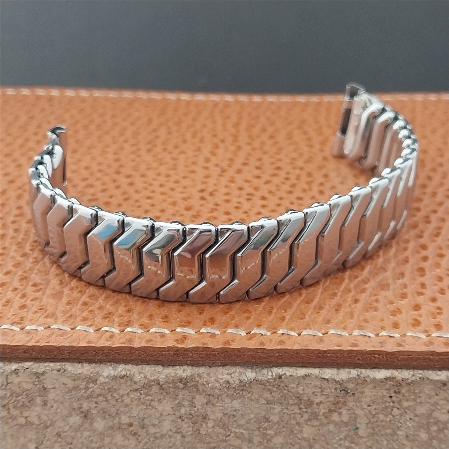 Vintage 16mm Short Stainless Steel Kreisler Unused Classic 1950s Watch Band