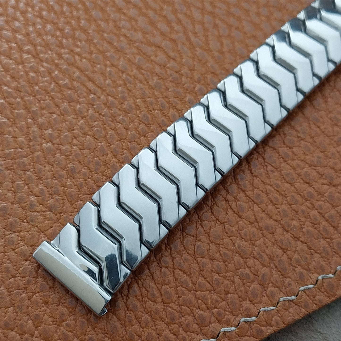 Vintage 16mm Short Stainless Steel Kreisler Unused Classic 1950s Watch Band