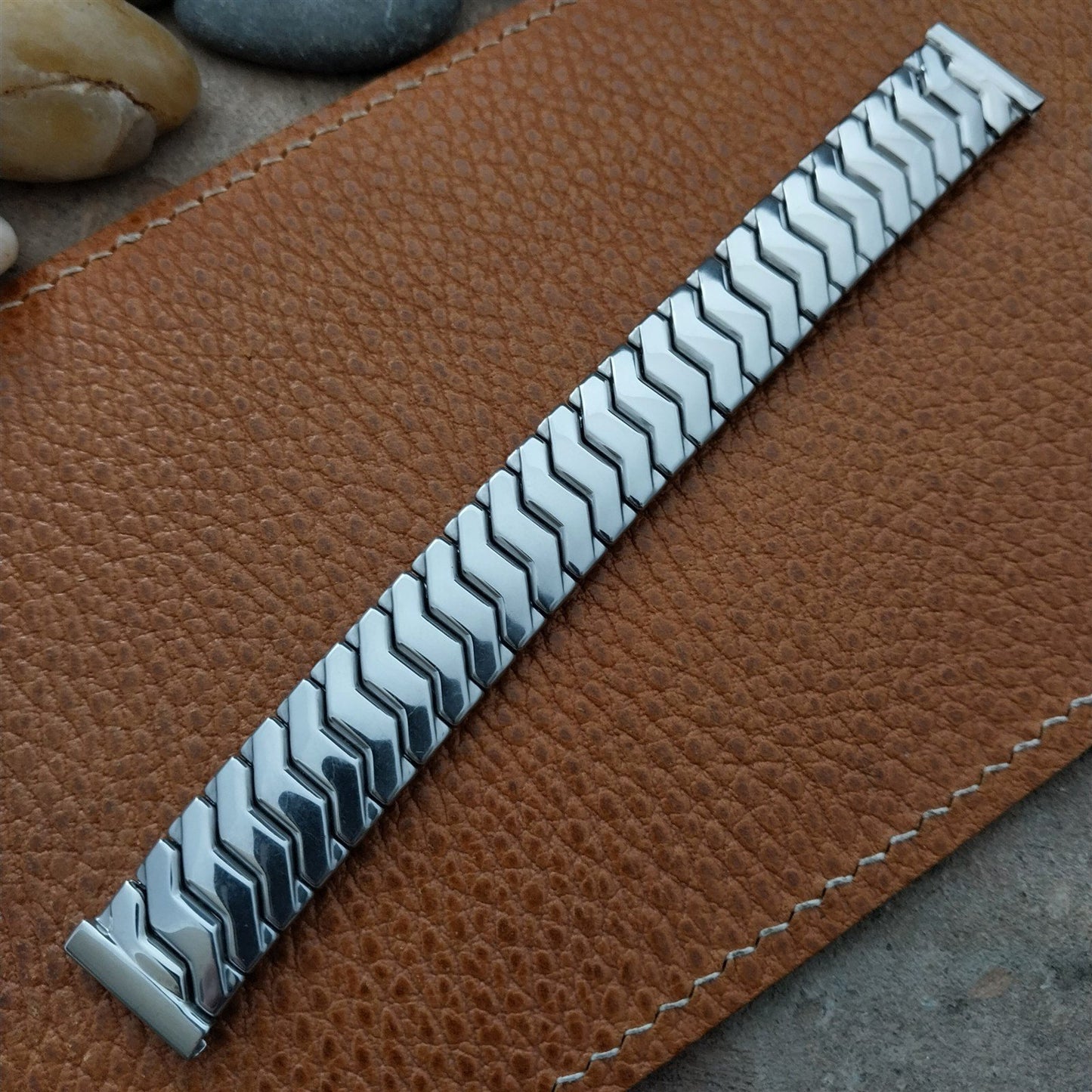 Vintage 16mm Short Stainless Steel Kreisler Unused Classic 1950s Watch Band