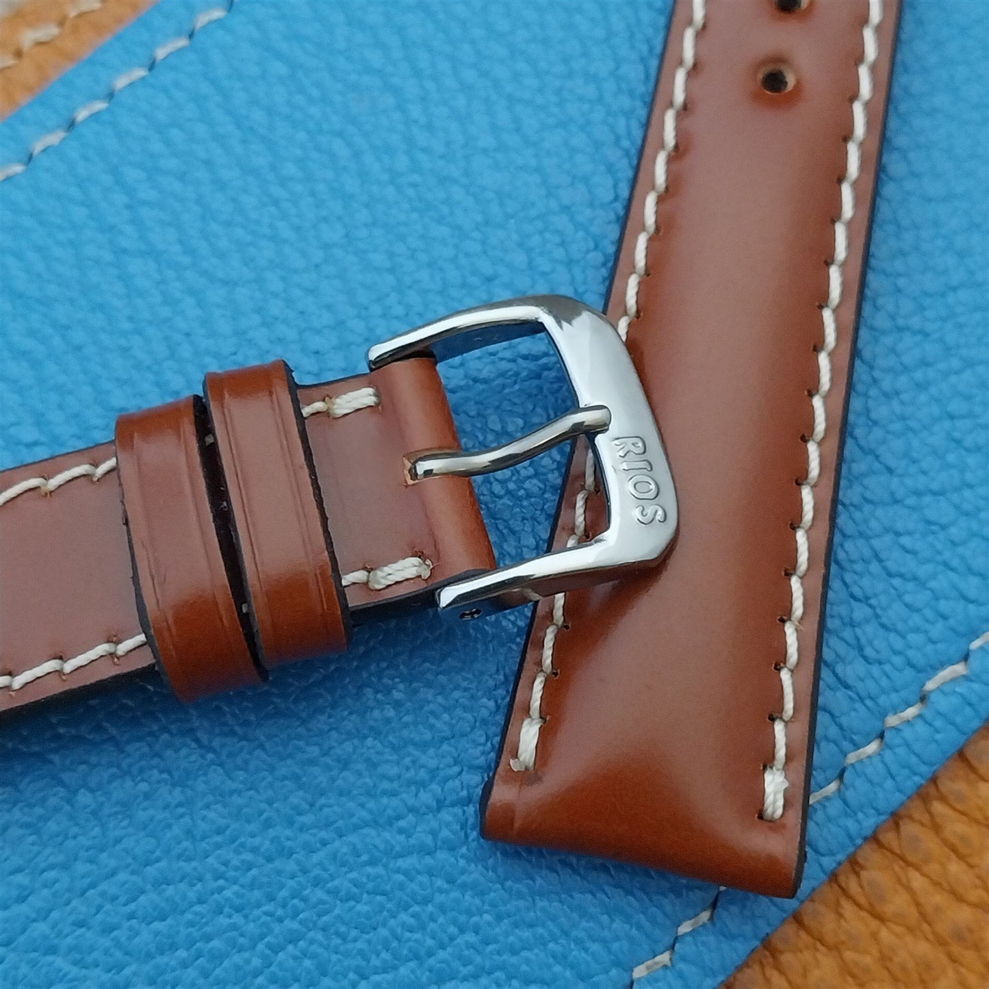 19mm Rios New York Shell Cordovan Leather Tapered 19/16 Watch Band