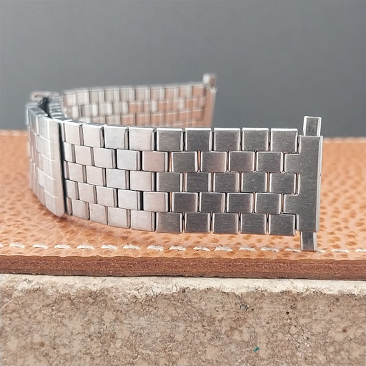 18mm 19mm 22mm Stainless Stretch Expansion Overlap Unused Classic Watch Band