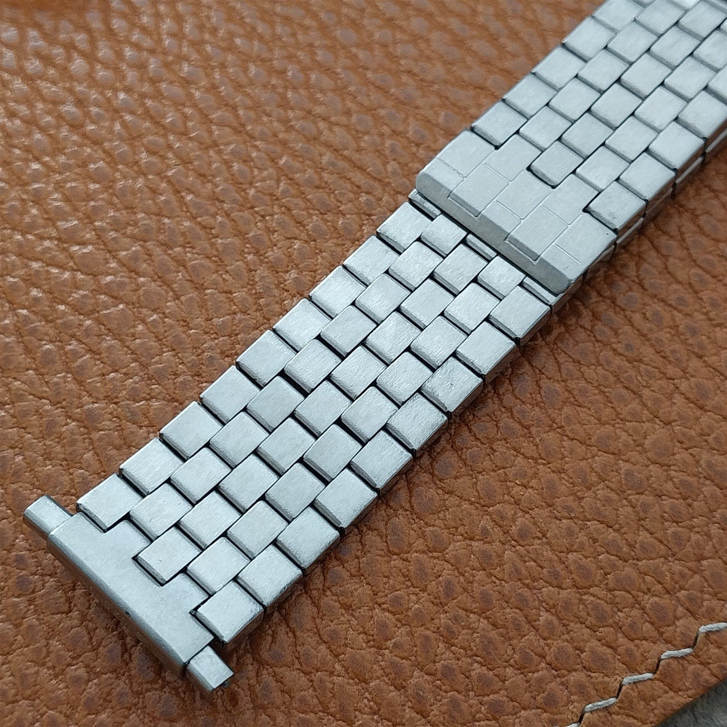 18mm 19mm 22mm Stainless Stretch Expansion Overlap Unused Classic Watch Band