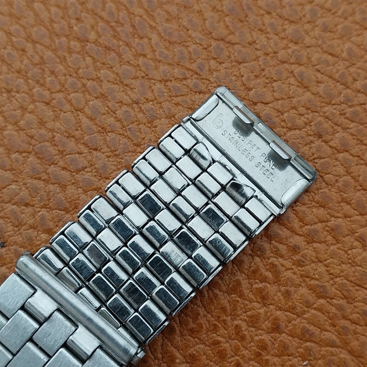 18mm 19mm 22mm Stainless Stretch Expansion Overlap Unused Classic Watch Band