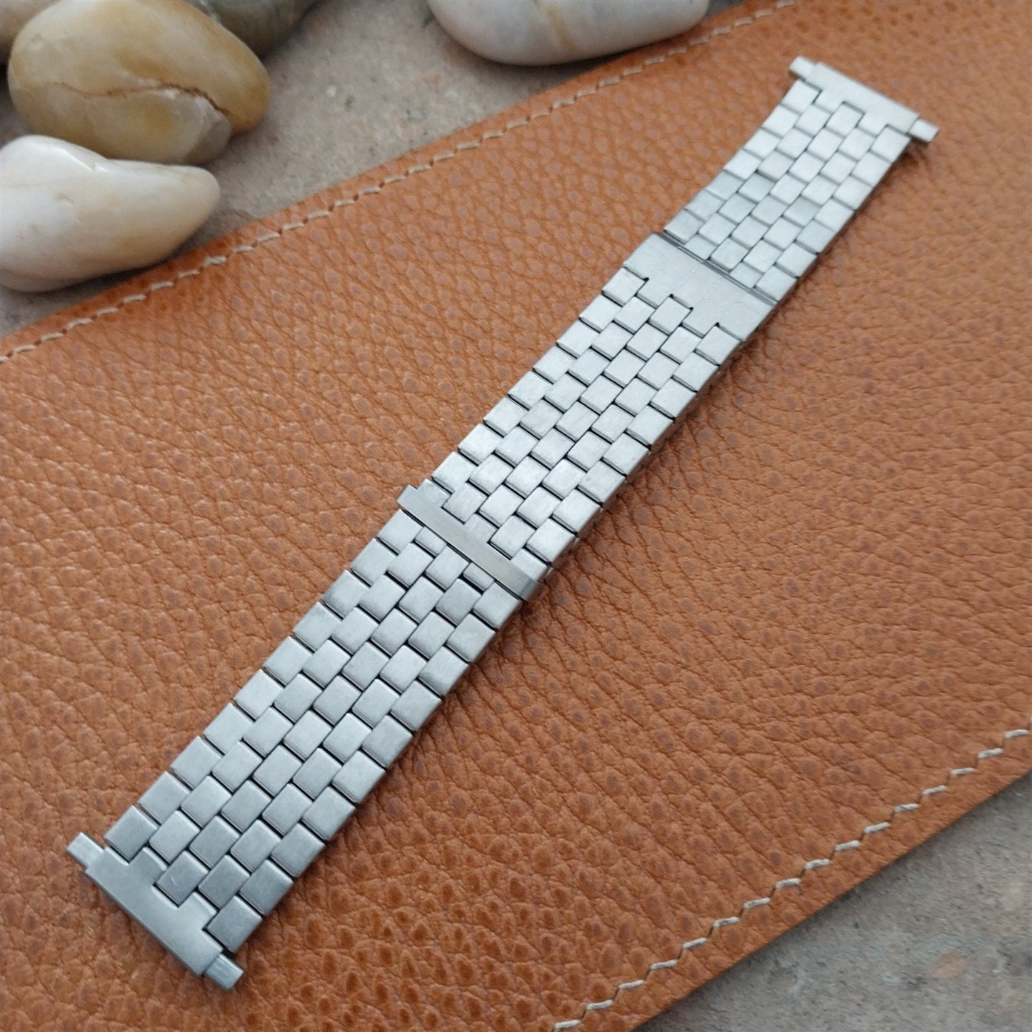 18mm 19mm 22mm Stainless Stretch Expansion Overlap Unused Classic Watch Band