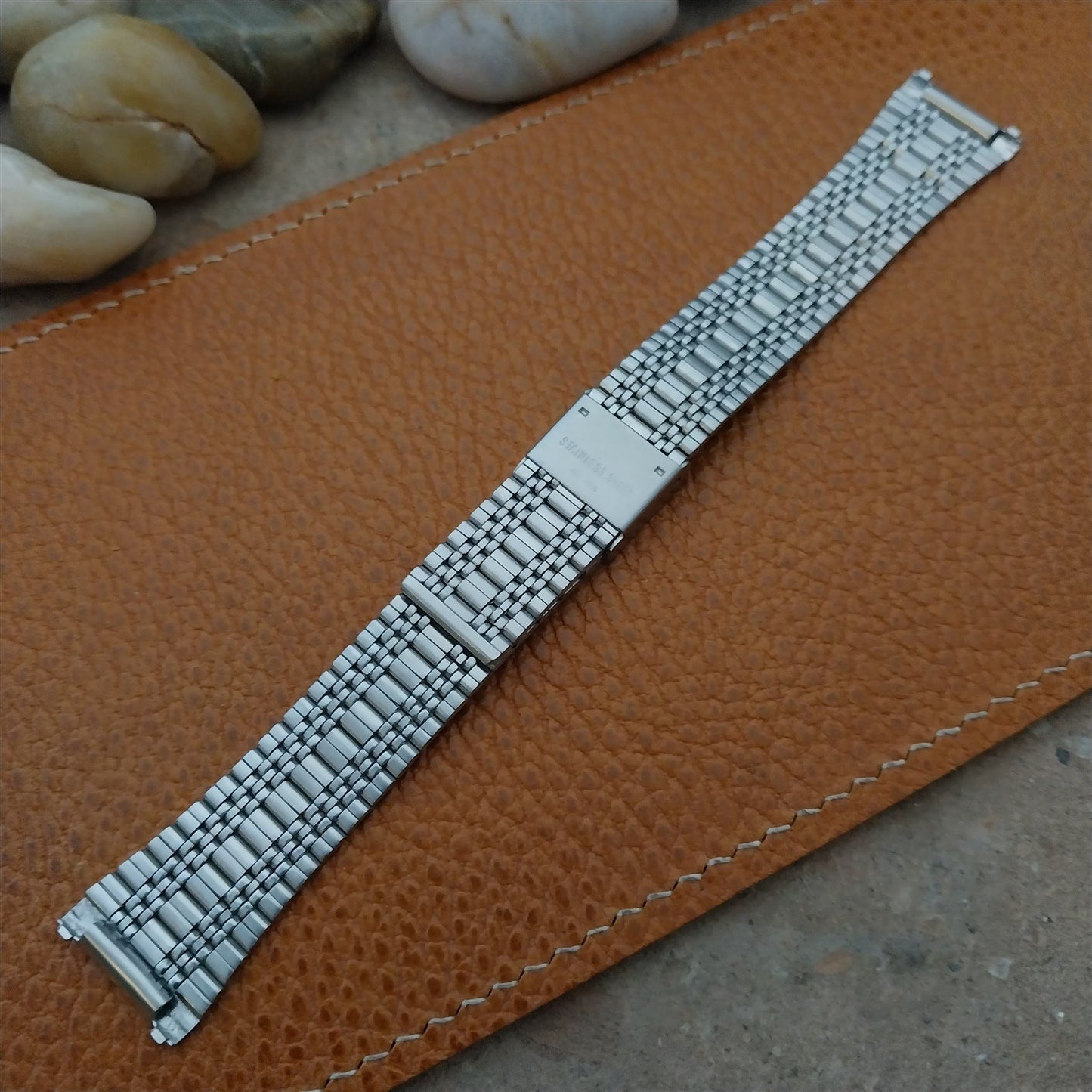 Vintage Special Fit 2-Piece Stainless Steel 19mm nos Unused Classic Watch Band