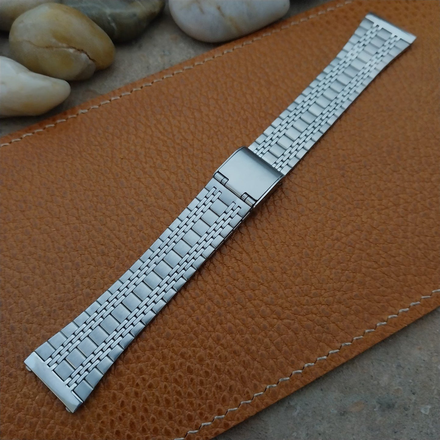 Vintage Special Fit 2-Piece Stainless Steel 19mm nos Unused Classic Watch Band