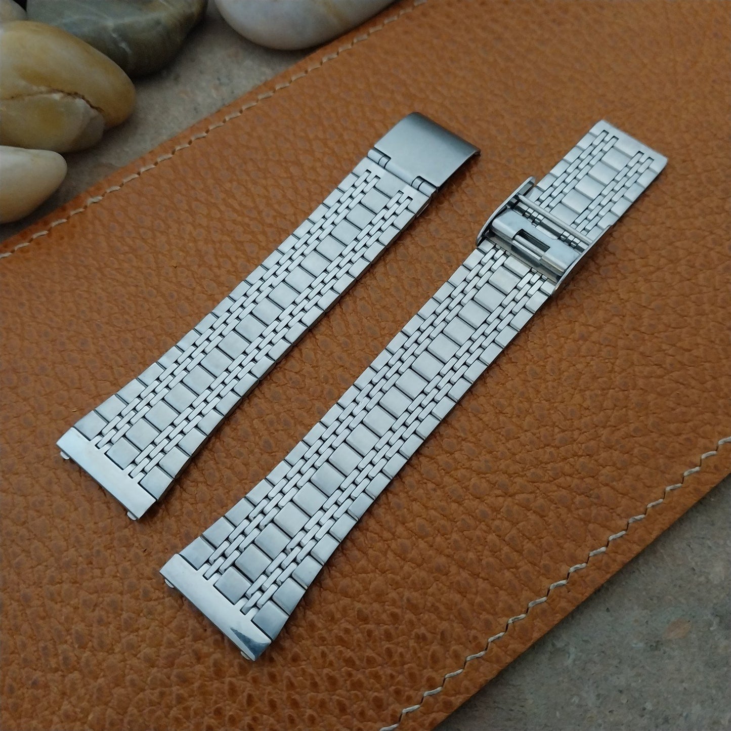 Vintage Special Fit 2-Piece Stainless Steel 19mm nos Unused Classic Watch Band