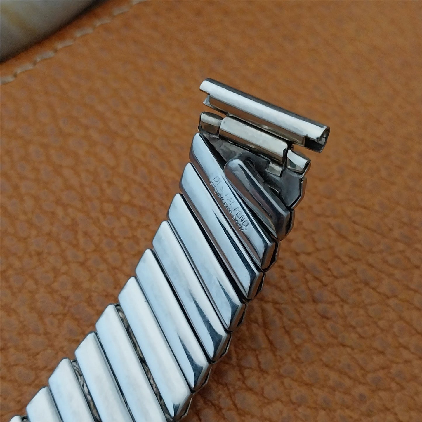 Vintage 5/8" Bulova White Gold-Filled Unused 1950s Classic Stretch Watch Band