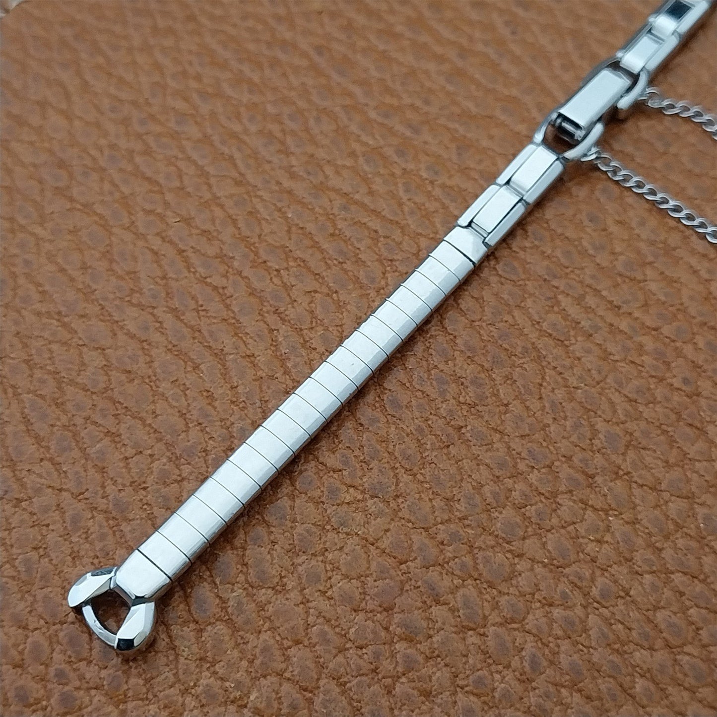 1960s Ladies White Gold-Filled Speidel Silk-N-Soft Unused Cocktail Watch Band