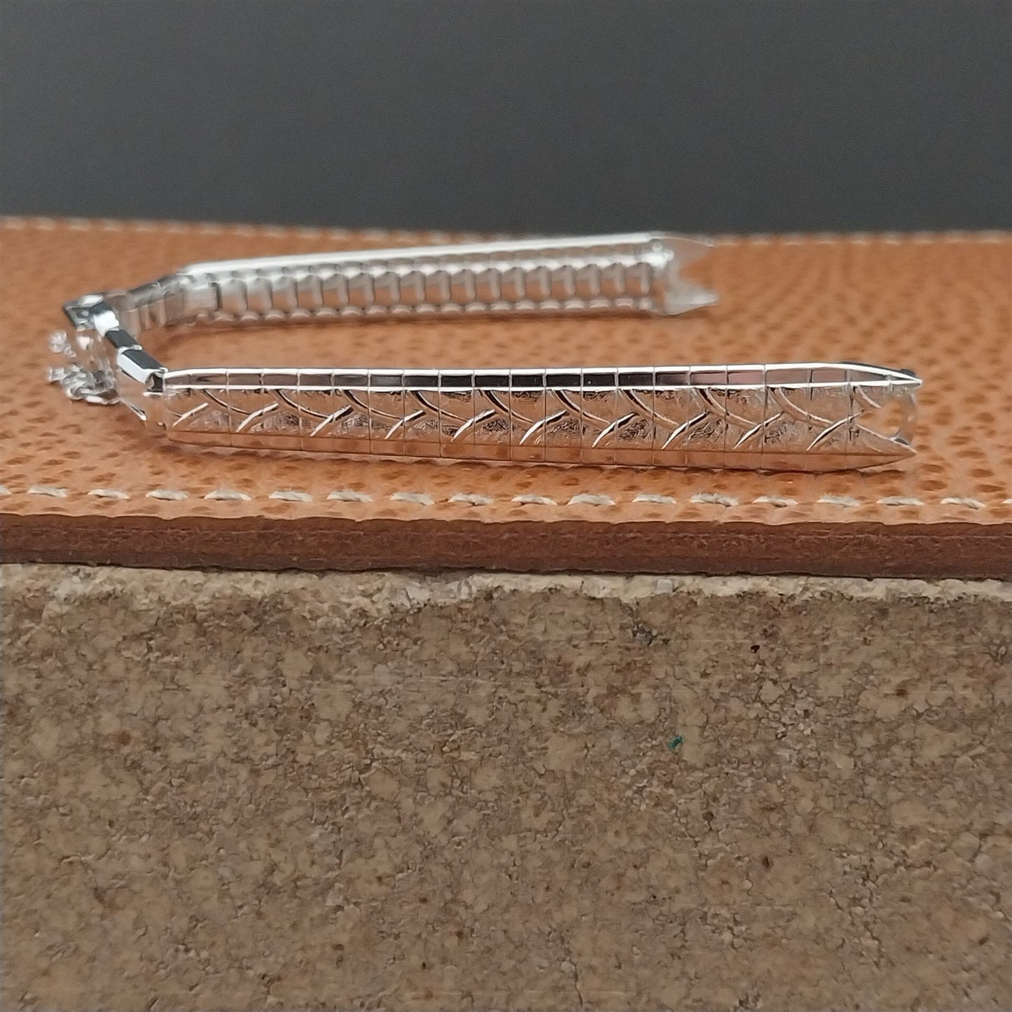 Vintage Ladies 10k White RGP Speidel Capistrano 1960s Unused Cocktail Watch Band