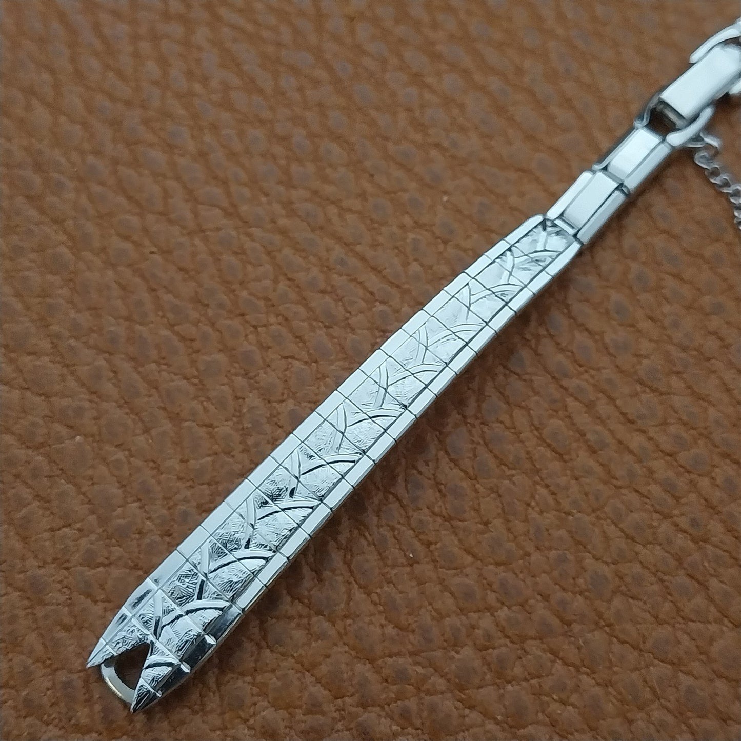 Vintage Ladies 10k White RGP Speidel Capistrano 1960s Unused Cocktail Watch Band