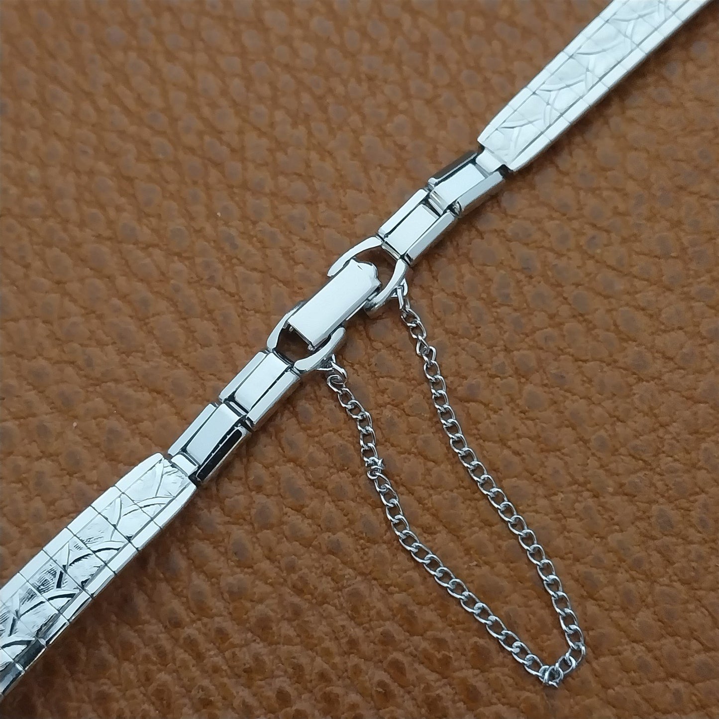 Vintage Ladies 10k White RGP Speidel Capistrano 1960s Unused Cocktail Watch Band