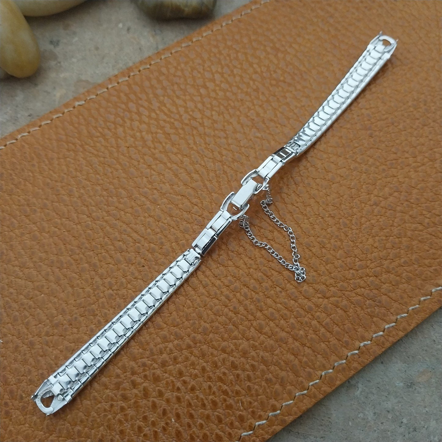 Vintage Ladies 10k White RGP Speidel Capistrano 1960s Unused Cocktail Watch Band