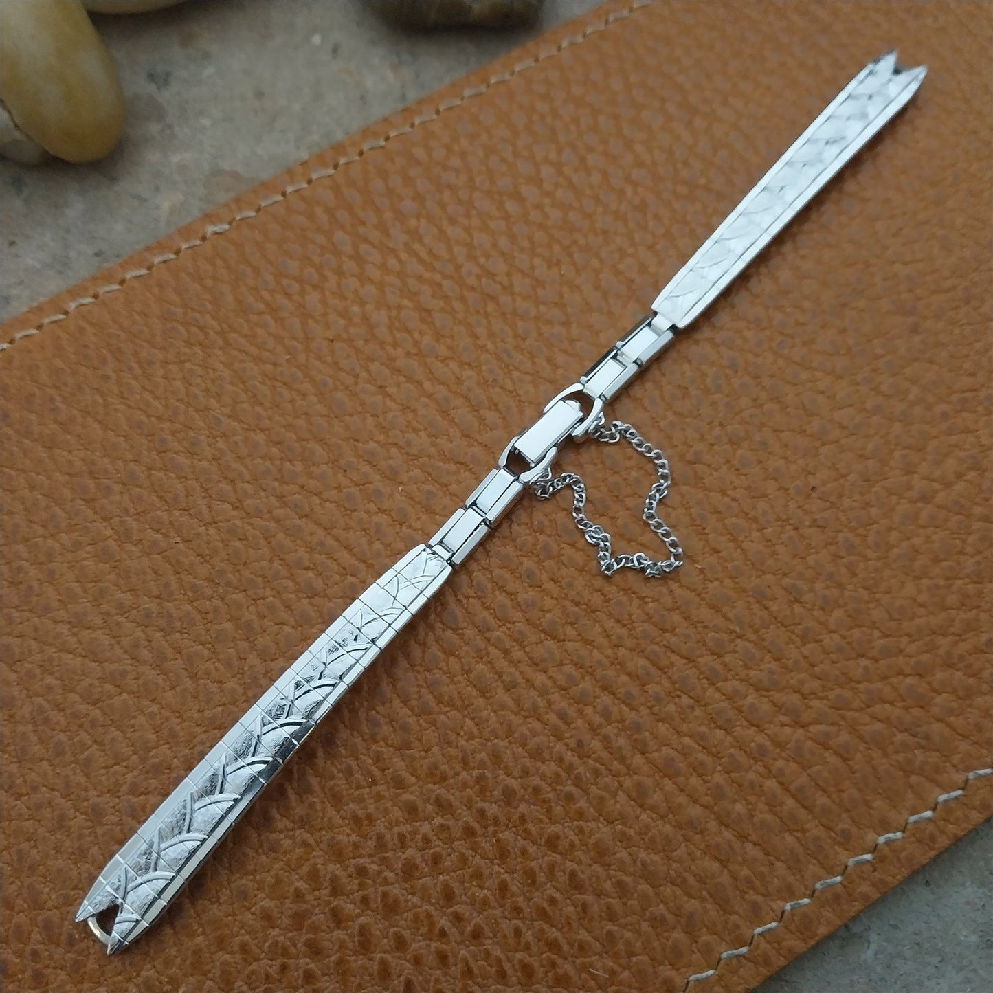 Vintage Ladies 10k White RGP Speidel Capistrano 1960s Unused Cocktail Watch Band