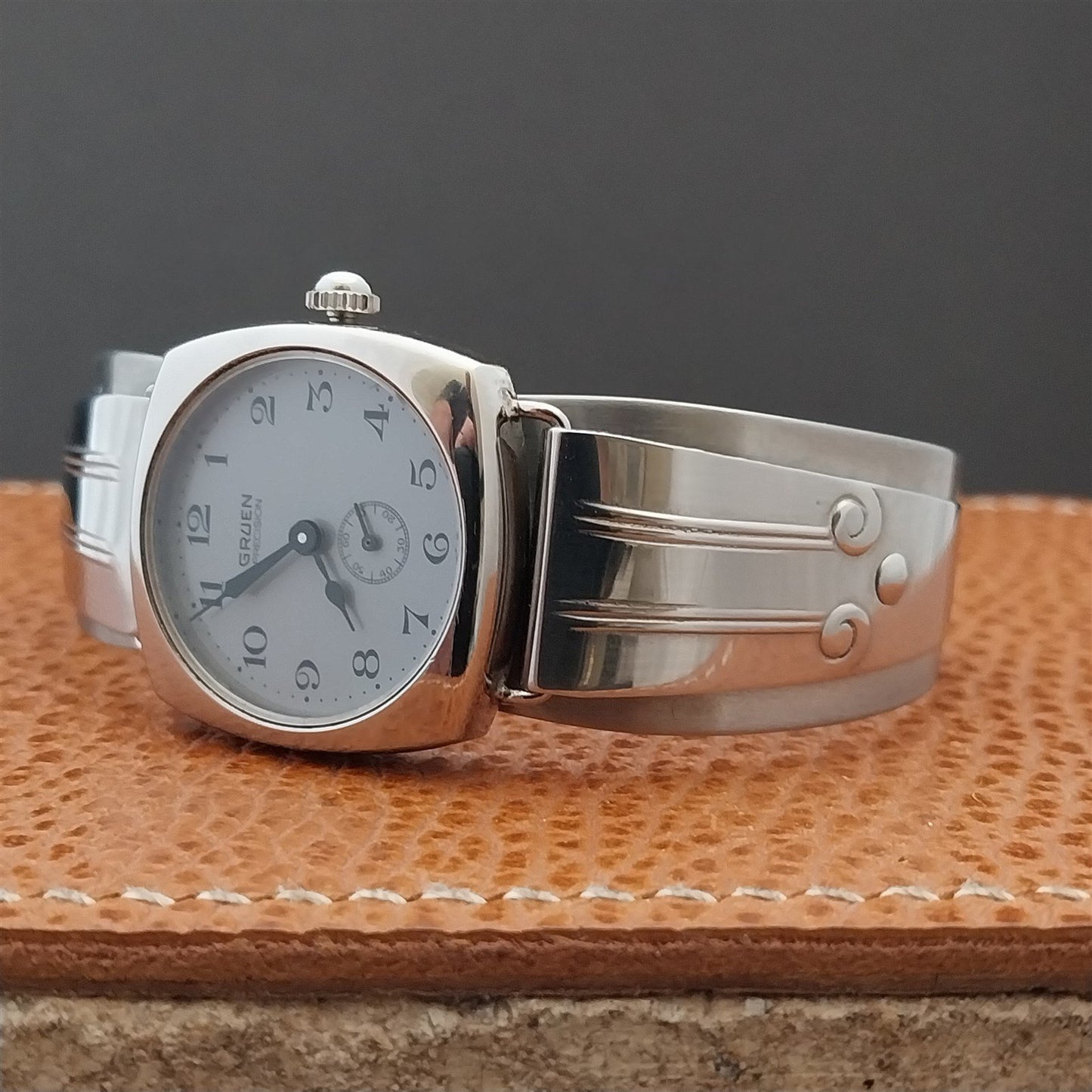 5/8" Vintage Don Juan Chicago Guardsman Stainless Cuff Medium Unused Watch Band