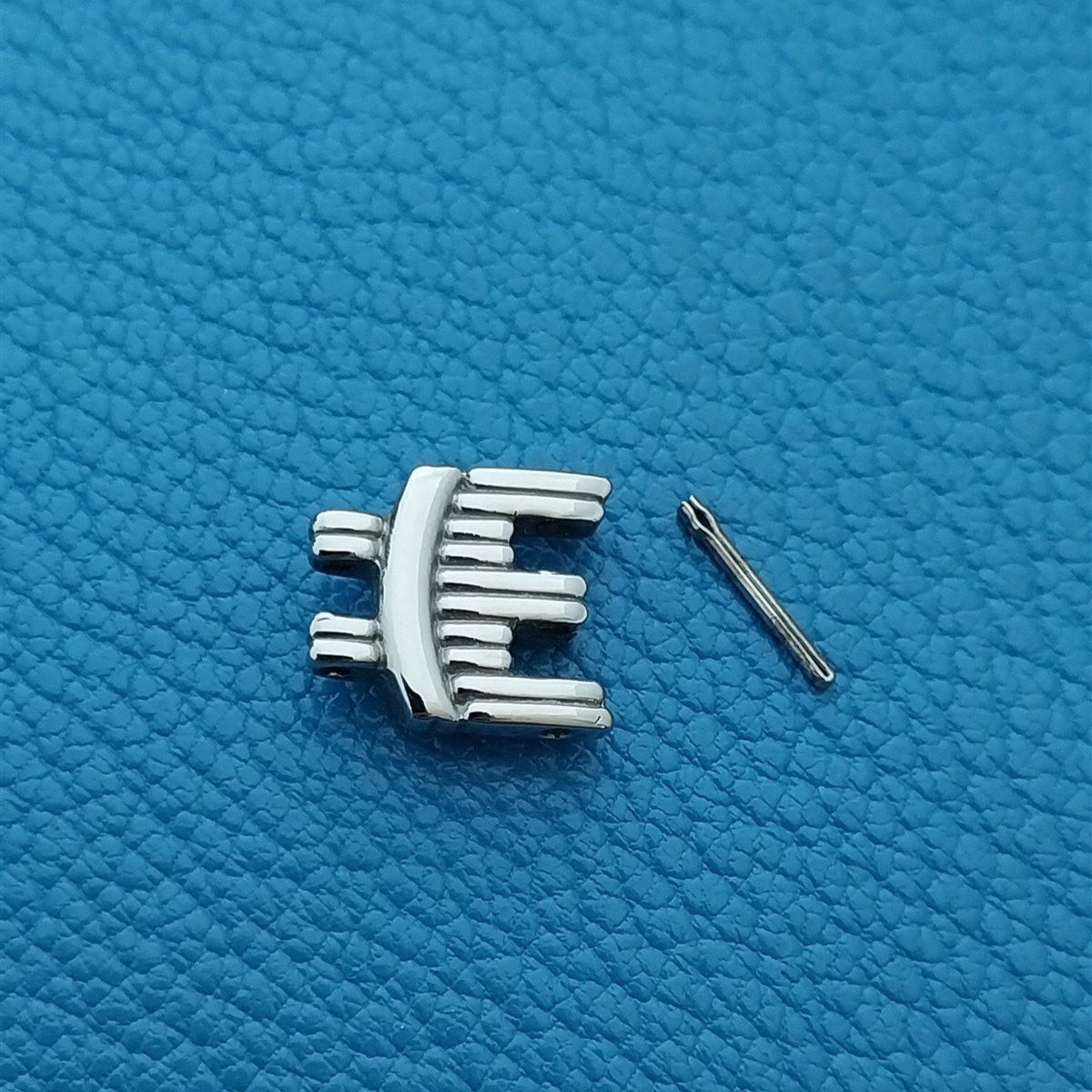 Vintage Citizen Stainless & Gold Plate Watch Band LINK adds 8mm Length to Band