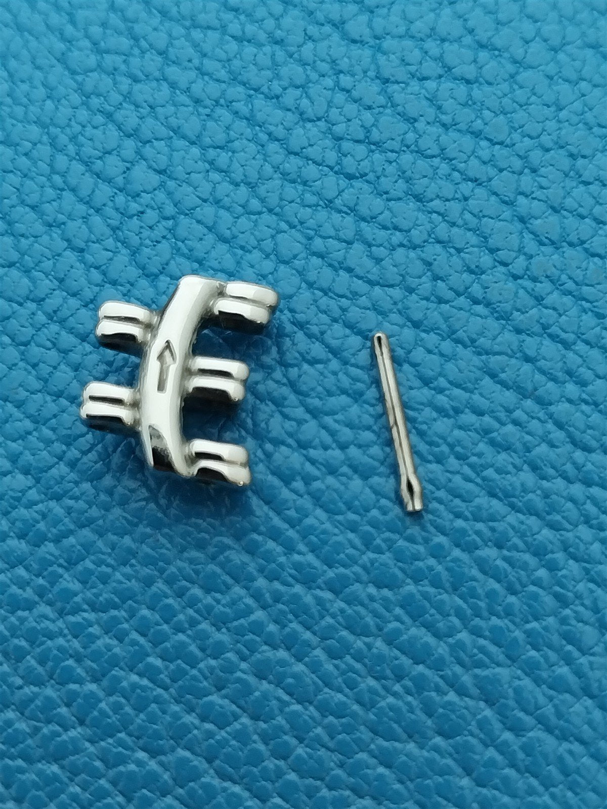 Vintage Citizen Stainless & Gold Plate Watch Band LINK adds 5mm Length to Band