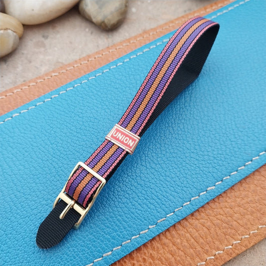 Vintage Reversible 9mm Union Perlon Ladies Single Pass 1960s Classic Watch Band
