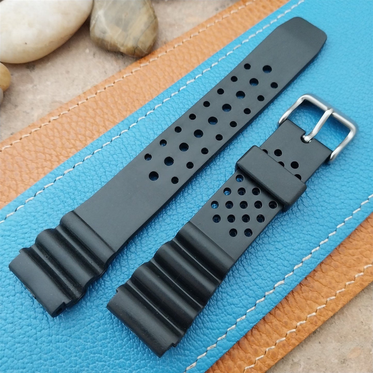 20mm Black Pro-Diver Unused Dive Watch Strap