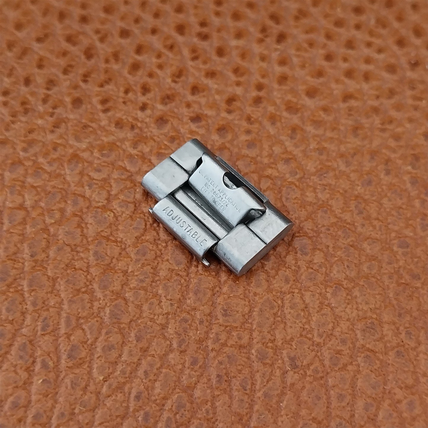 Vintage Quartzmatic Stainless Steel NOS Classic 1970s Unused Watch Band LINK