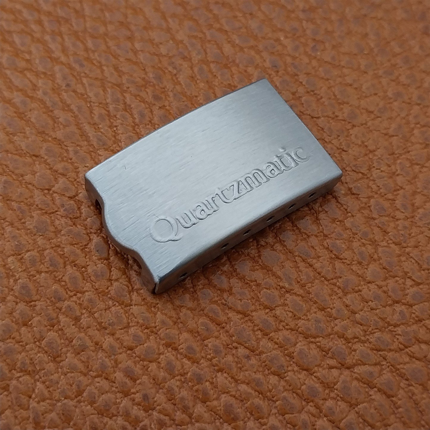 Vintage Quartzmatic Stainless Steel NOS Classic 1970s Unused Watch Band Clasp