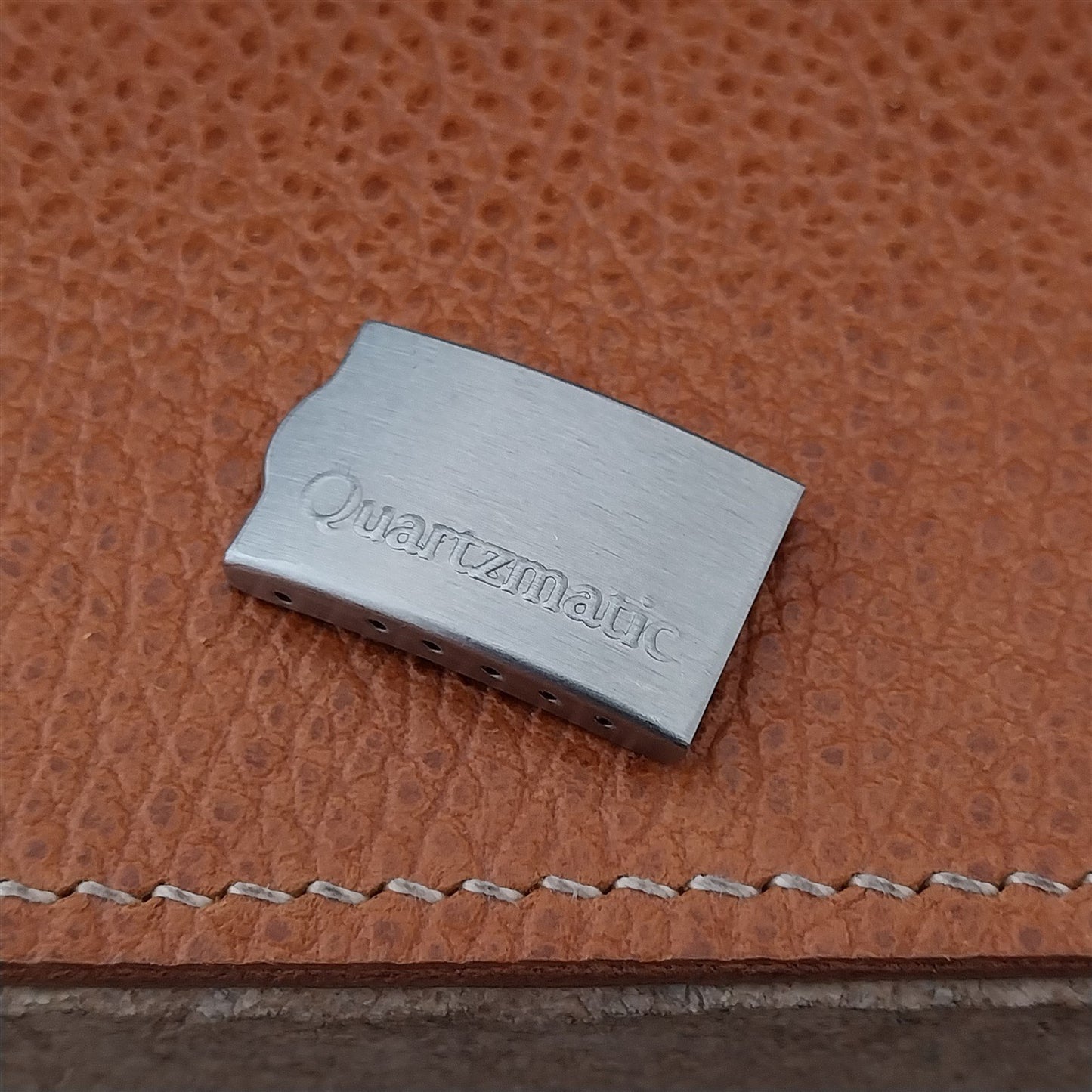 Vintage Quartzmatic Stainless Steel NOS Classic 1970s Unused Watch Band Clasp