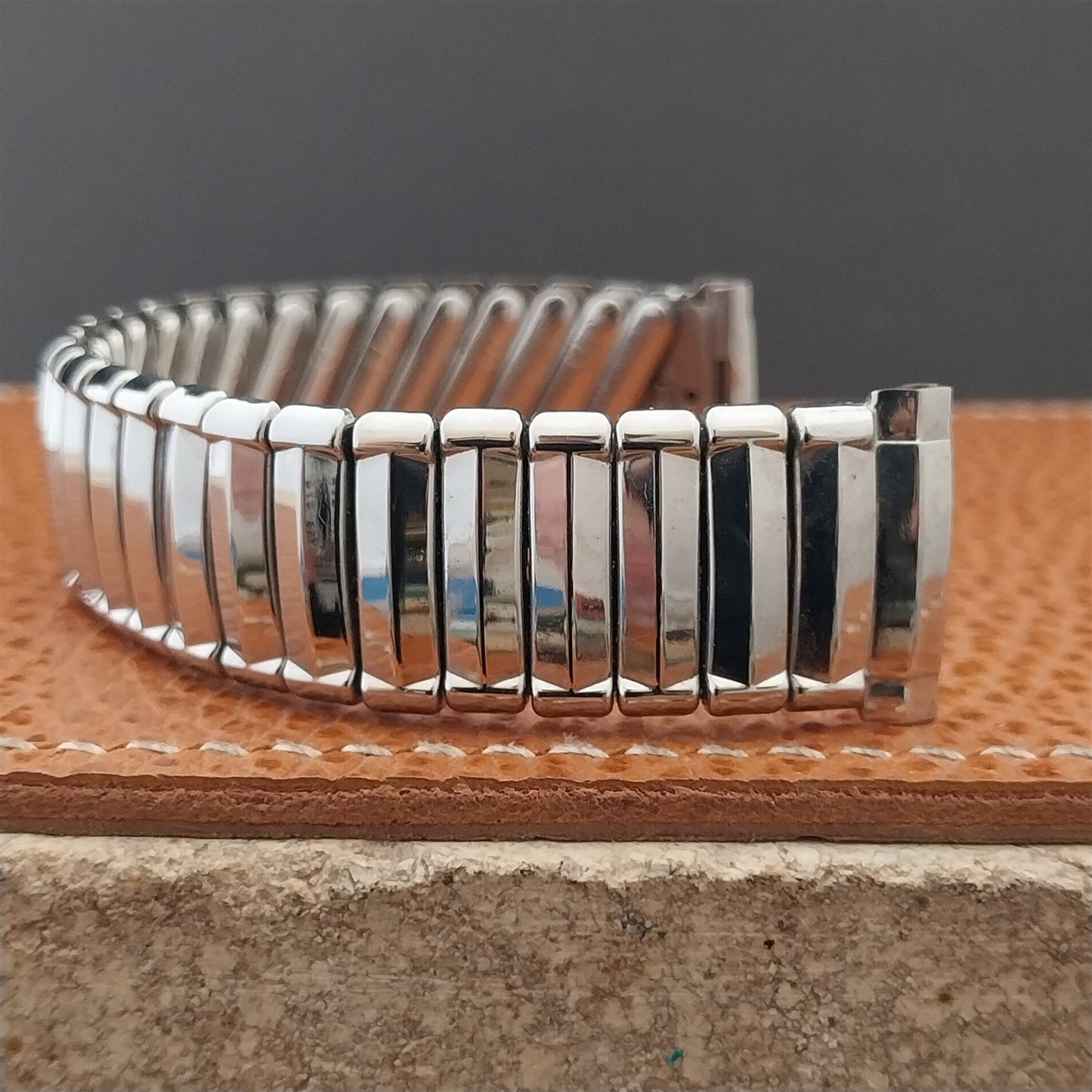 1950s Vintage 19mm 18mm JB Champion Edgewood Stainless Steel Unused Watch Band