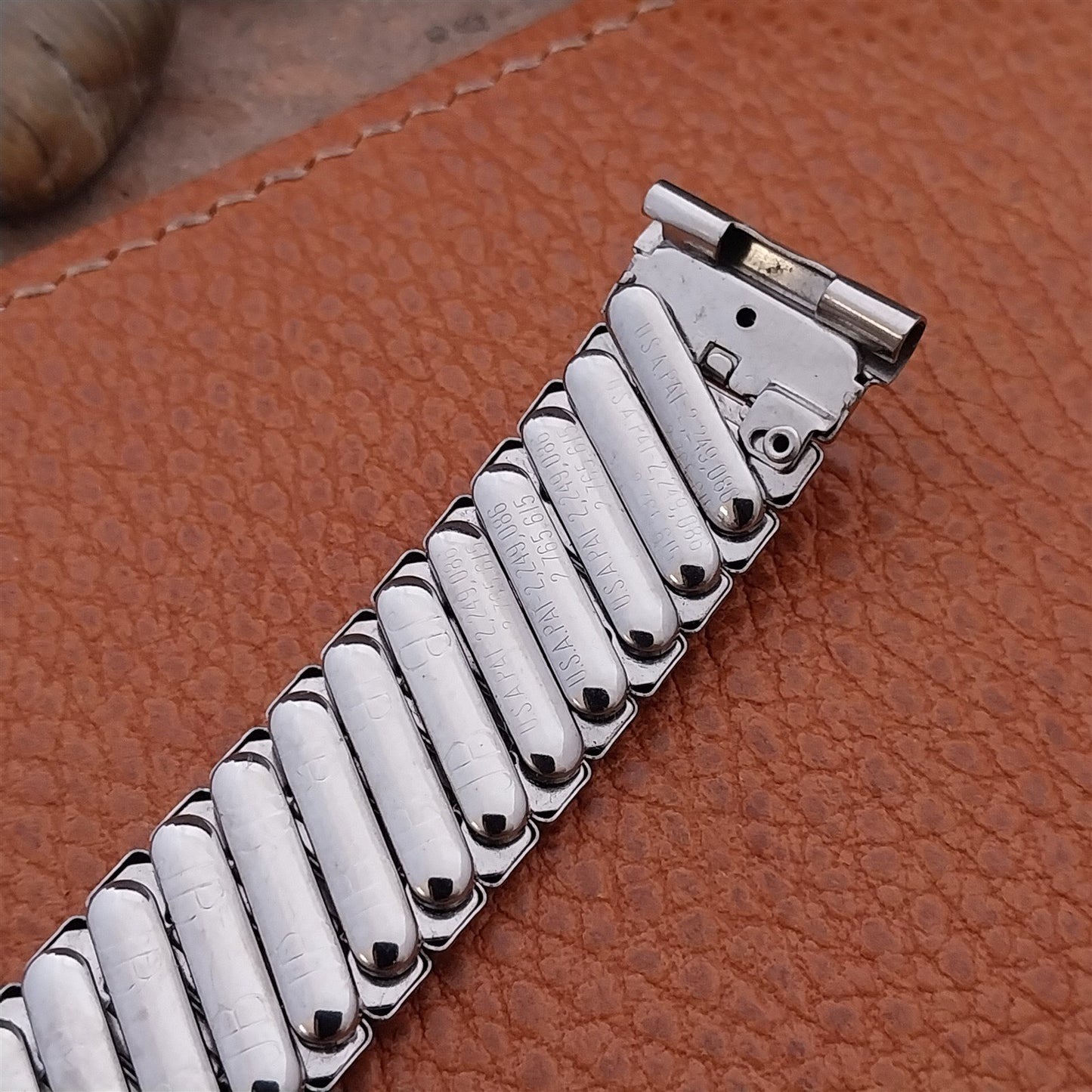 1950s Vintage 19mm 18mm JB Champion Edgewood Stainless Steel Unused Watch Band