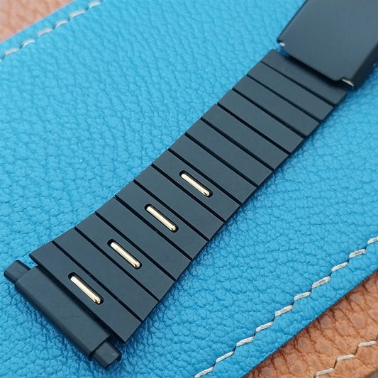 Vintage 18mm 19mm 20mm Kreisler Black & Gold Unused Classic NOS 1970s Watch Band