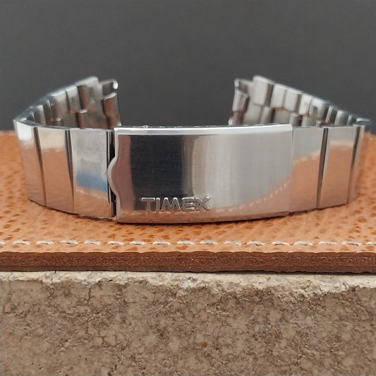 1970s Vintage Timex Stainless Steel 19mm Unused Classic Watch Band