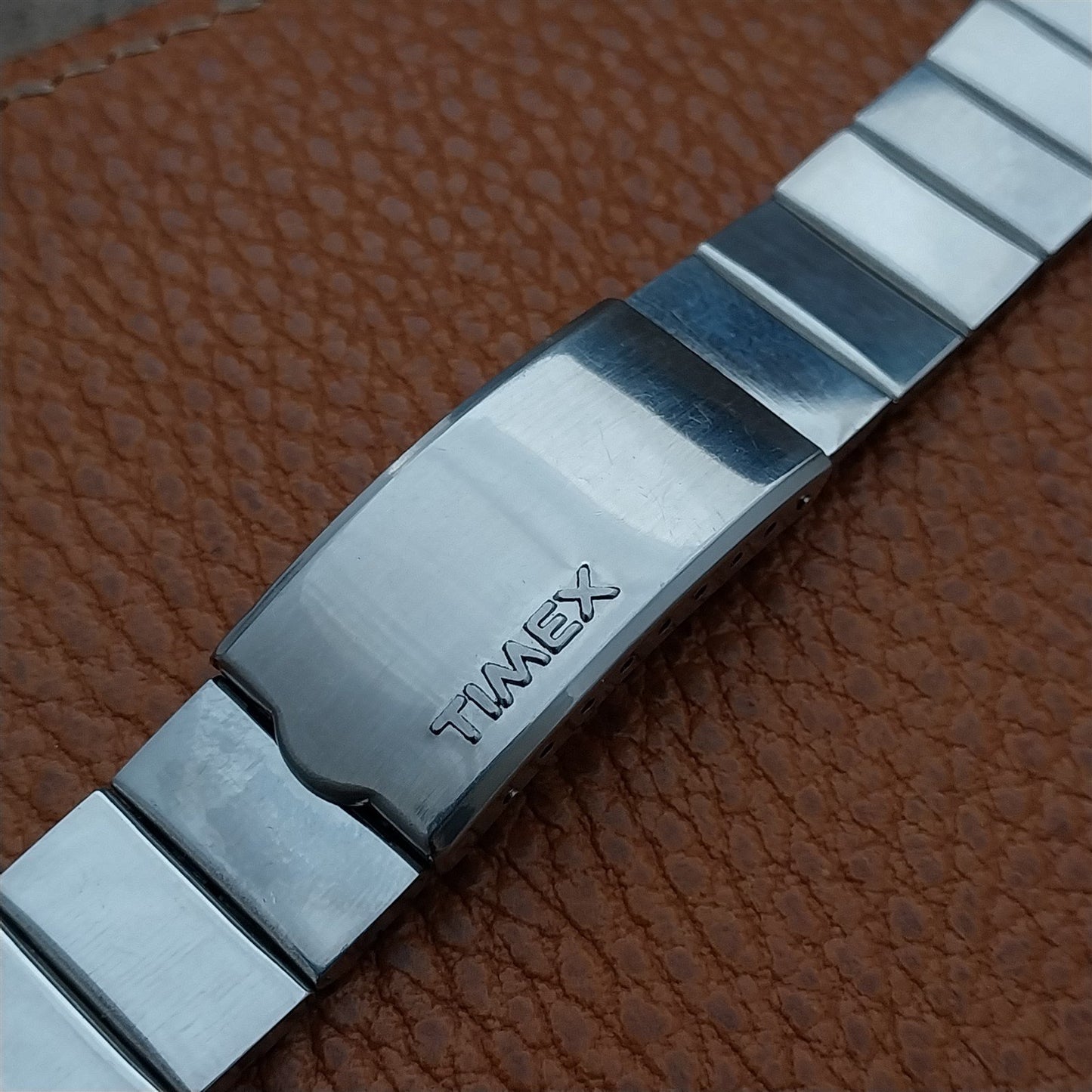 1970s Vintage Timex Stainless Steel 19mm Unused Classic Watch Band
