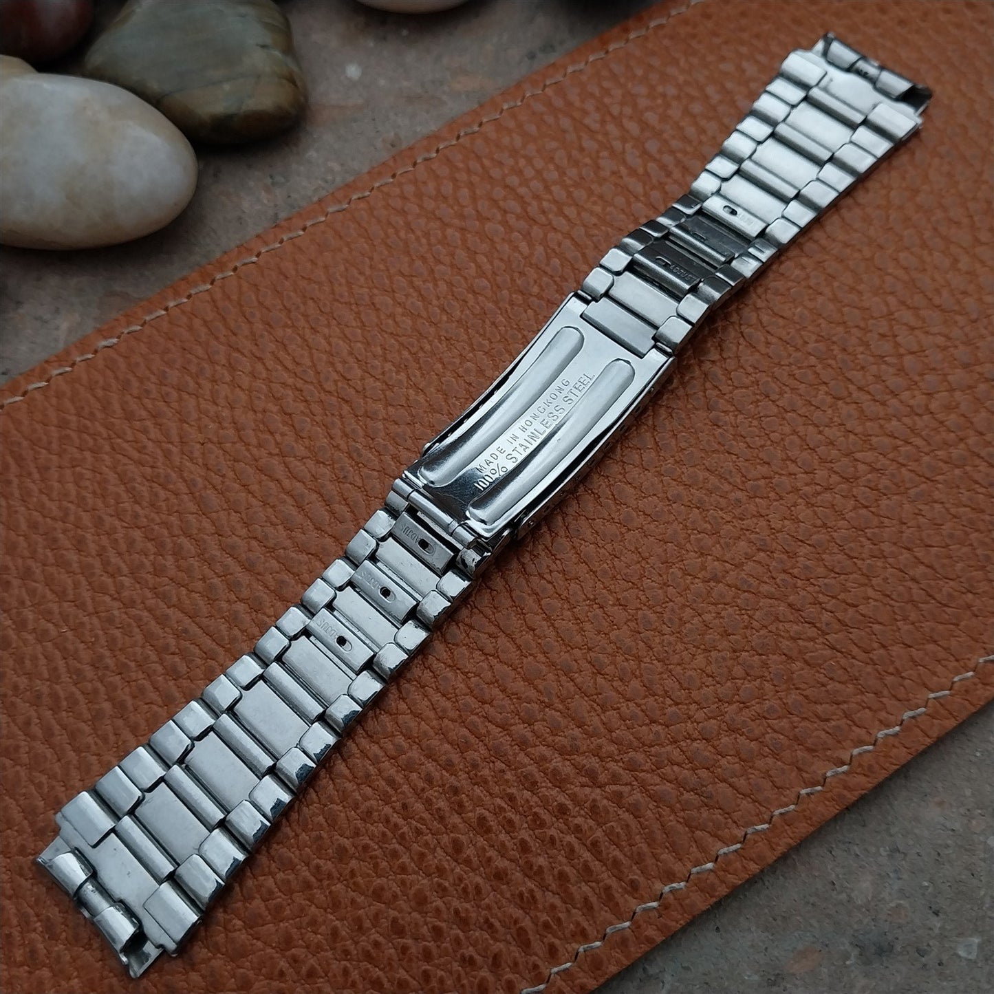 1970s Vintage Timex Stainless Steel 19mm Unused Classic Watch Band