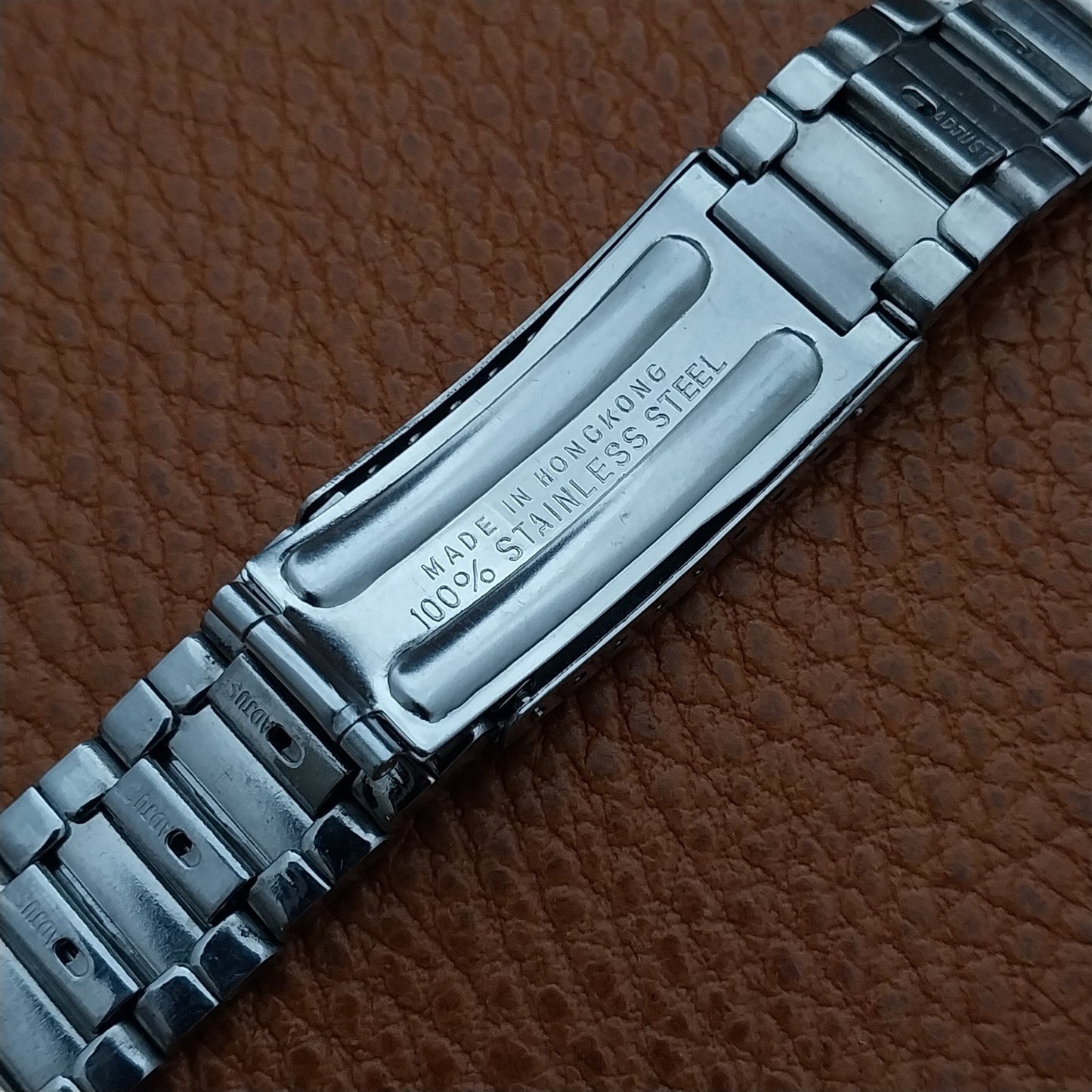 1970s Vintage Timex Stainless Steel 19mm Unused Classic Watch Band