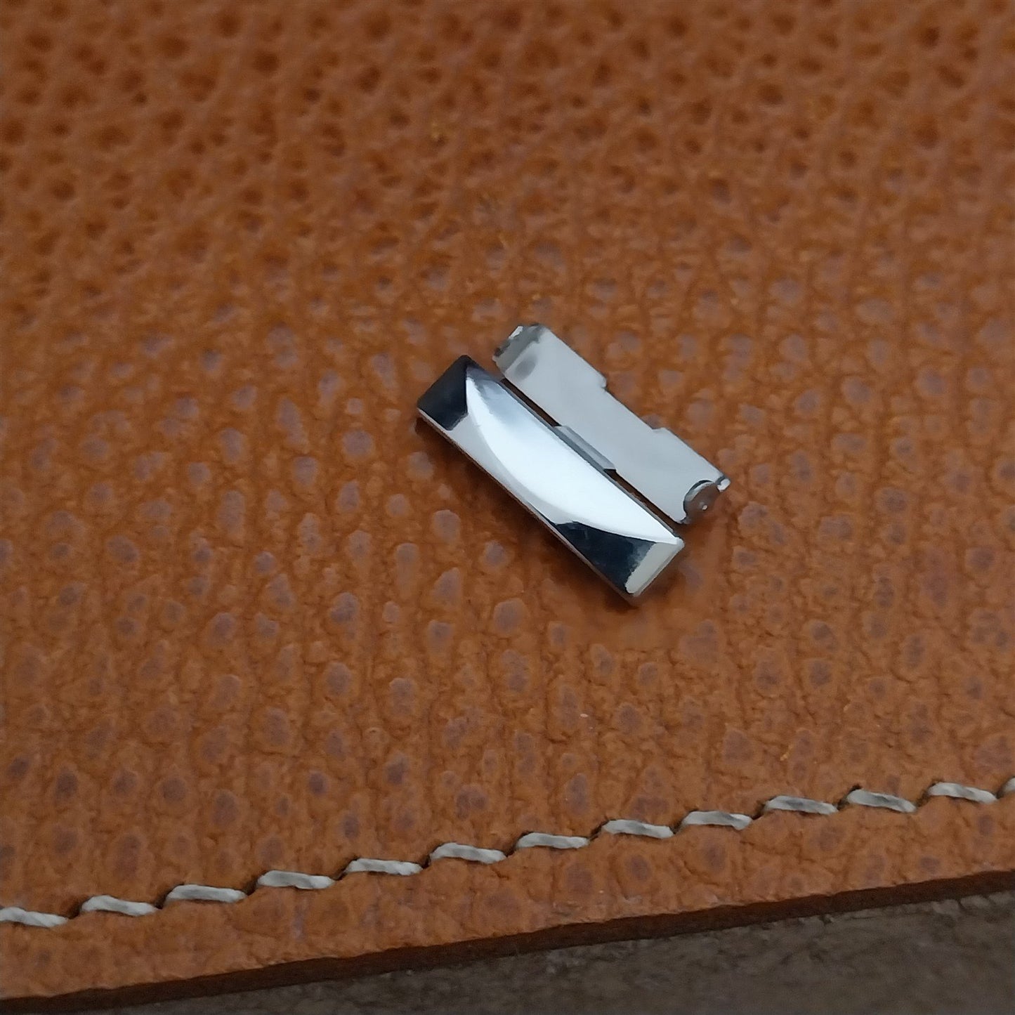 1 Lenox Snap-O-Mat Stainless Steel Unused LINK add 4mm to Vintage Watch Band