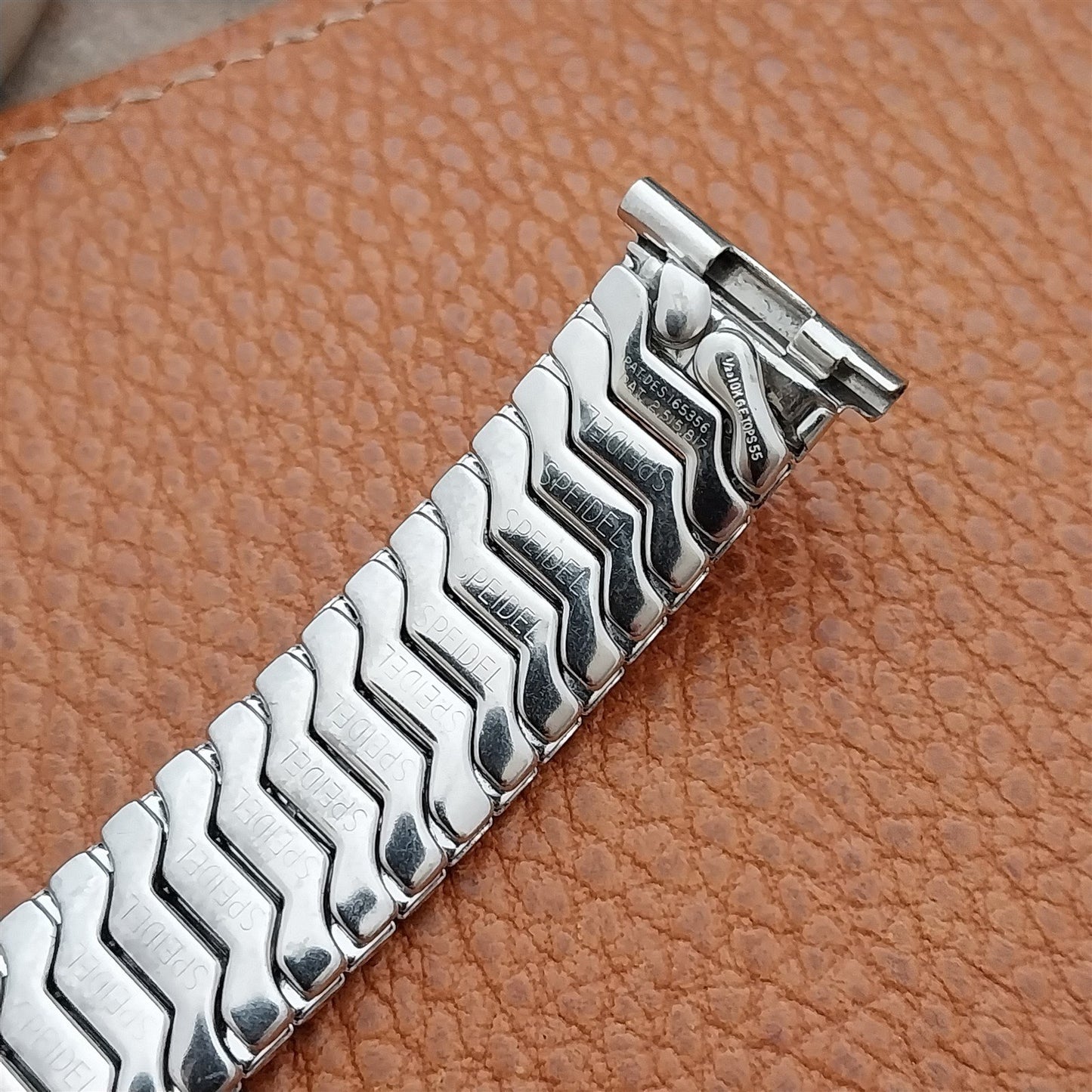 Vintage 19mm 18mm 16mm White Gold-Fill Classic Stretch Speidel 1955 Watch Band