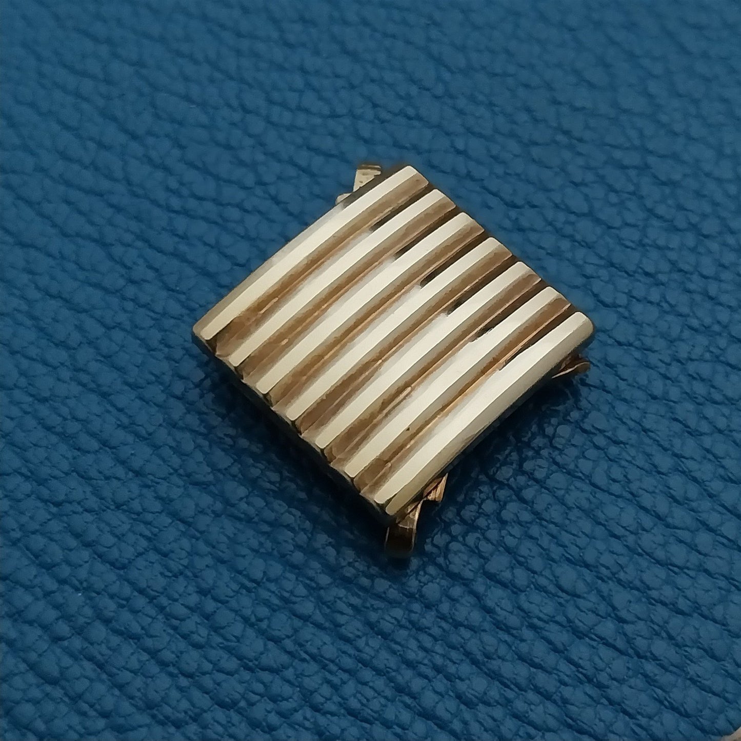 Vintage Speidel In The Groove Yellow Gold Fill Watch Band LINK adds 16mm Length