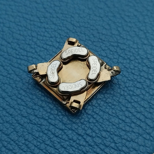 Vintage Speidel In The Groove Yellow Gold Fill Watch Band LINK adds 16mm Length