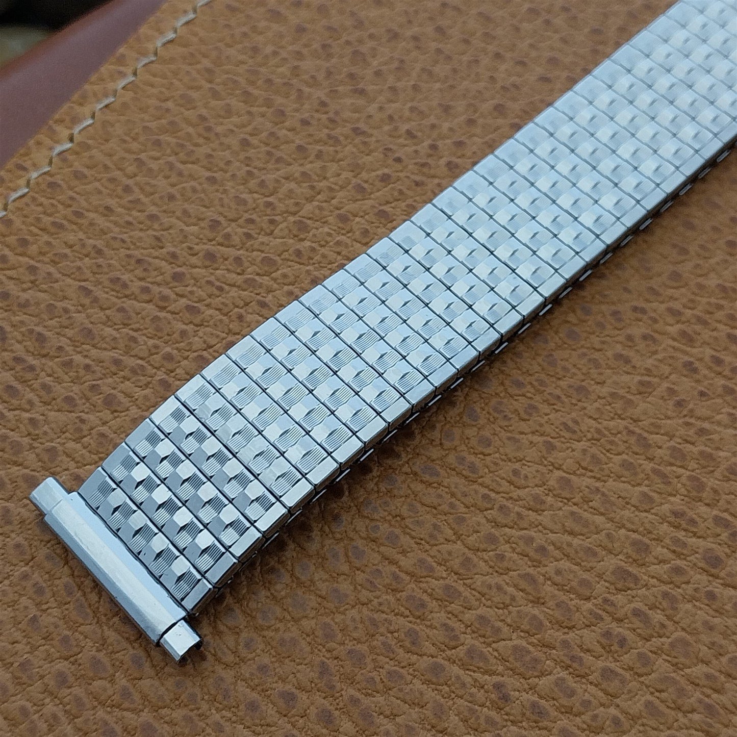 Vintage JB Champion 18mm 19mm 1970s Classic Stainless Steel Expansion Watch Band