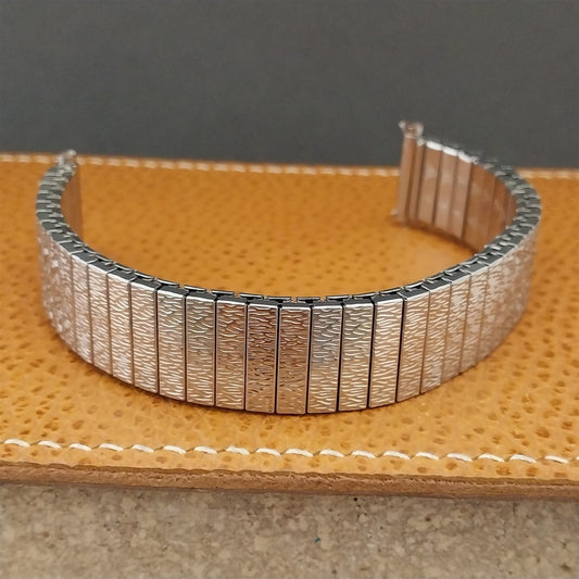 JB Champion Long Stainless Steel 18mm 19mm Unused nos 1970s Vintage Watch Band