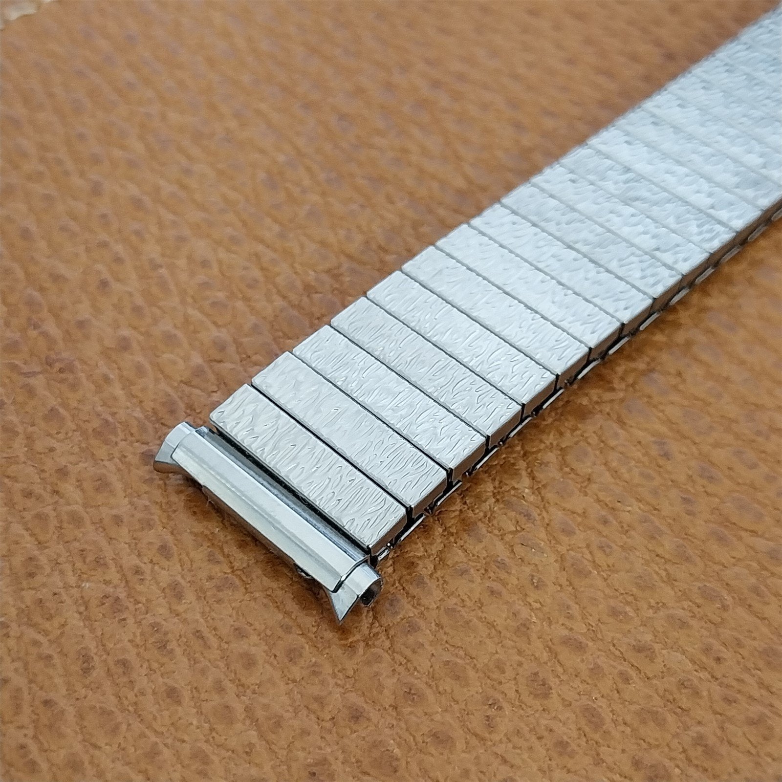 JB Champion Long Stainless Steel 18mm 19mm Unused nos 1970s Vintage Watch Band