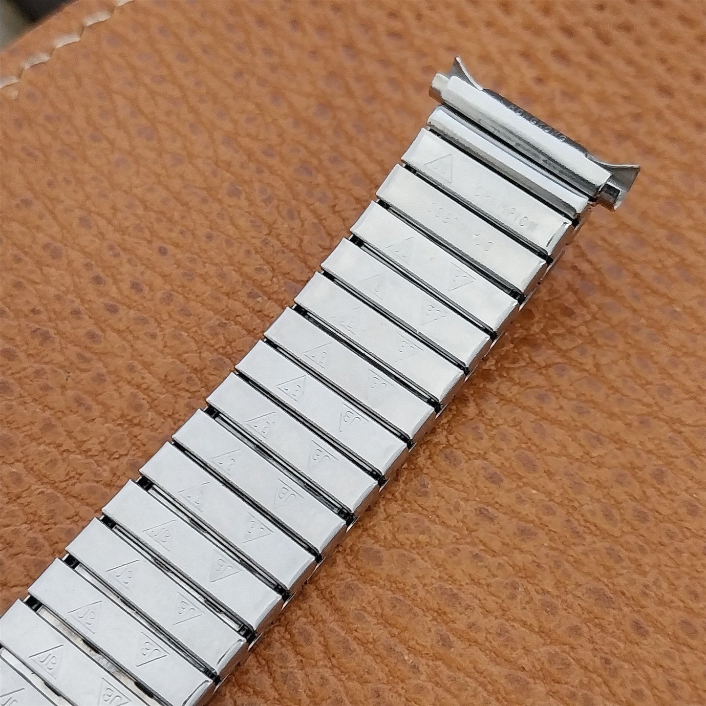 JB Champion Long Stainless Steel 18mm 19mm Unused nos 1970s Vintage Watch Band